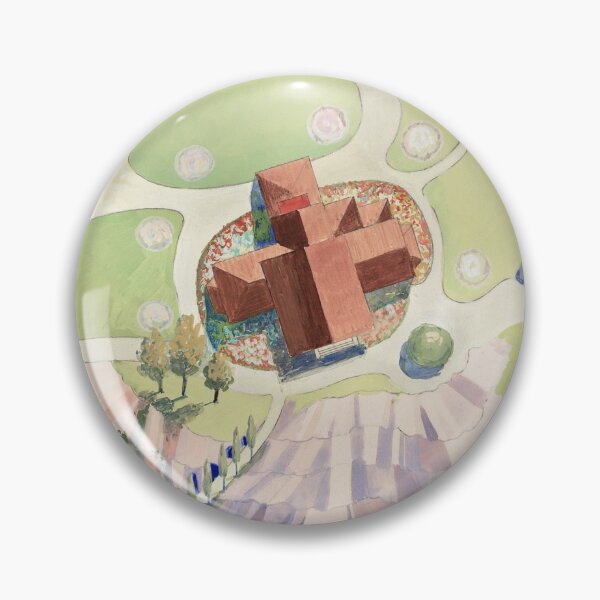 Item preview, Painted garden round stickers designed and sold by wavethreat.