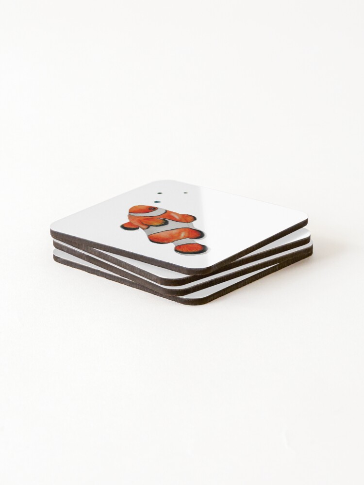 Thumbnail 4 of 5, Coasters (Set of 4), Clown fish  designed and sold by ColorSplendor.