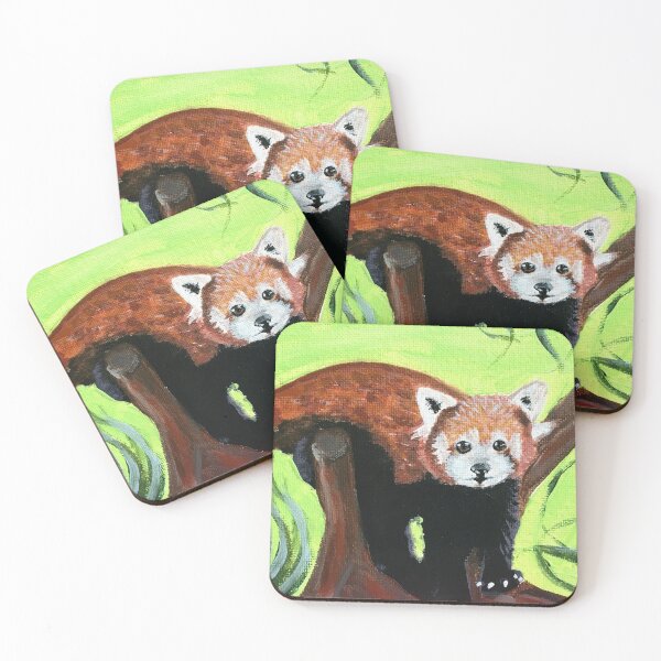 Item preview, Red Panda Forest Painting designed and sold by Paddlingtoyou.