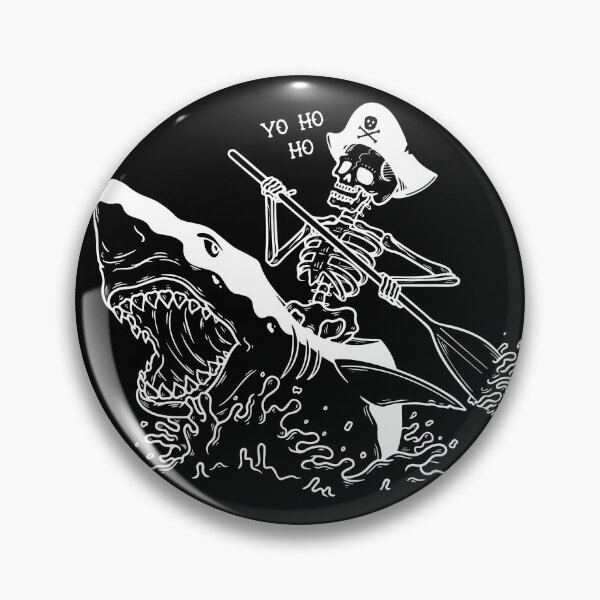 Item preview, Skeleton Pirate Riding Shark designed and sold by KingMasterStore.