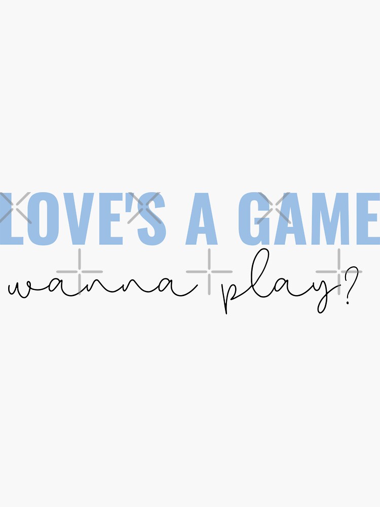 Taylor Swift 'loves a Game Wanna Play' Graphic 