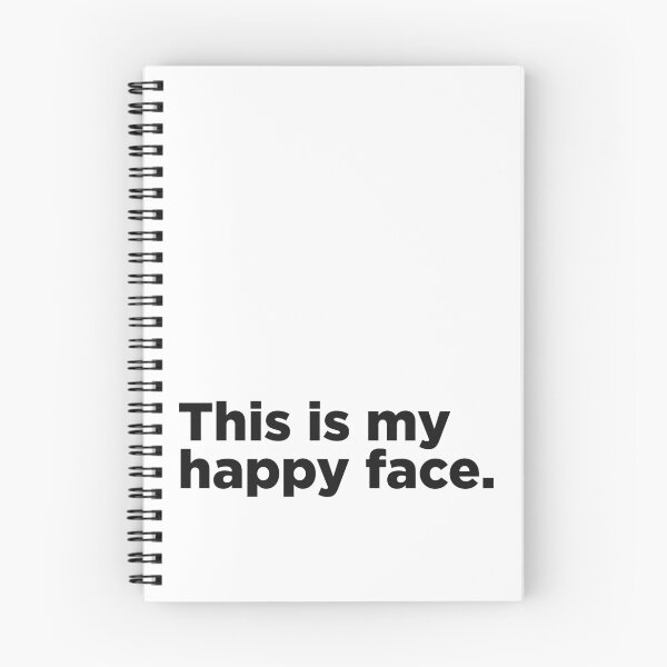 Item preview, This Is My Happy Face designed and sold by Memefy.