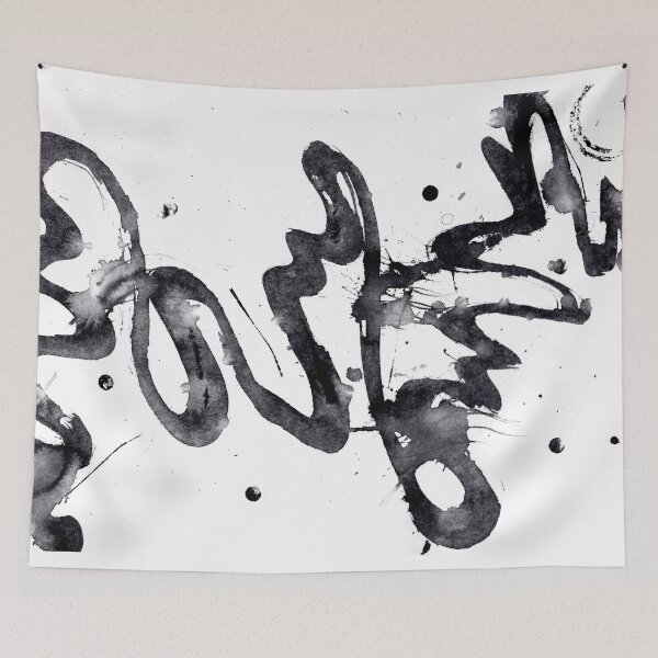 Item preview, ink explorations (081) - abstract black india ink painting designed and sold by expl-rations.