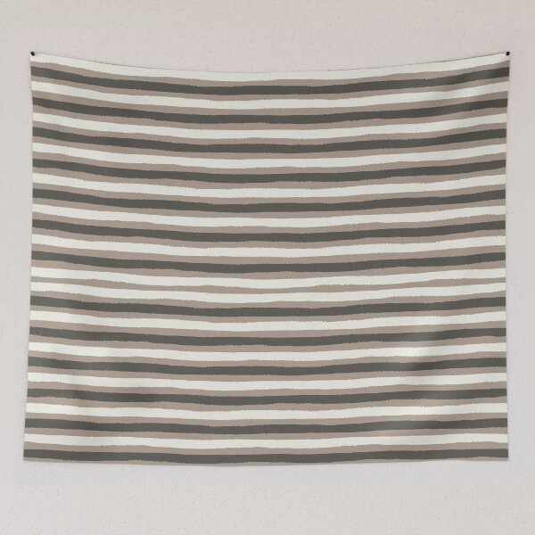 Item preview, Brown and White Summer Stripes designed and sold by travellb.