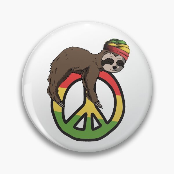 Item preview, Funny Rasta Sloth With Peace Art designed and sold by MrEddie10.