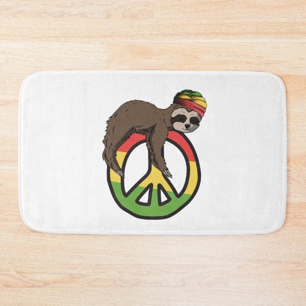 Item preview, Funny Rasta Sloth With Peace Art designed and sold by MrEddie10.
