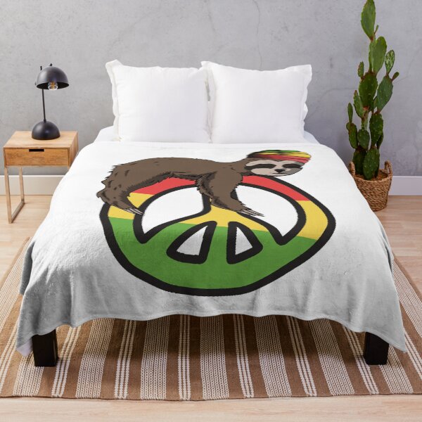 Item preview, Funny Rasta Sloth With Peace Art designed and sold by MrEddie10.