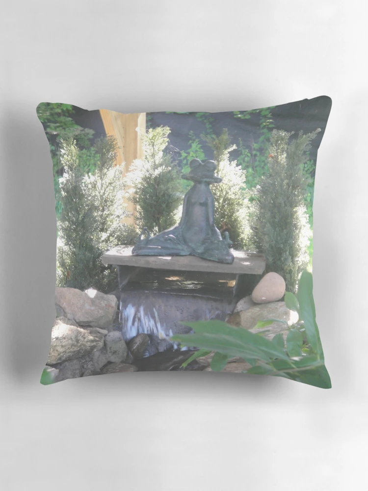 Thumbnail 3 of 4, Pillow, Lotus Position designed and sold by CWCards2013.