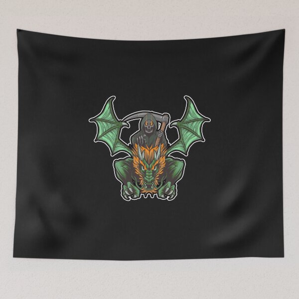 Item preview, Funny Grim Reaper Riding a Dragon Gift designed and sold by woormle.