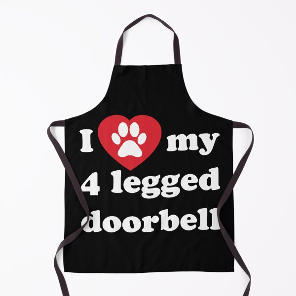 Item preview, Funny Barking Dog I Heart My 4 Legged Doorbell Guard Dog designed and sold by Huhnerdieb Apparel.