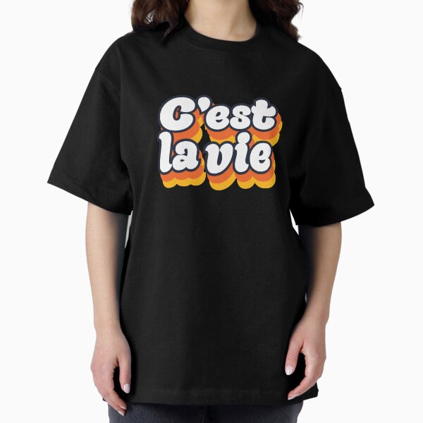 Retro 1970's C'est la Vie Oversized T-Shirt