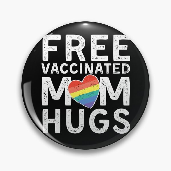 Item preview, LGBTQ Free Vaccinated Mom Hugs Shirt - Gay Pride Rainbow Heart designed and sold by Shop signer.