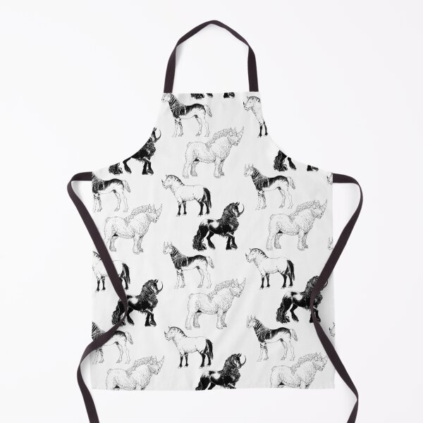Item preview, normal unicorns (monochrome) designed and sold by a.j. bartoe.