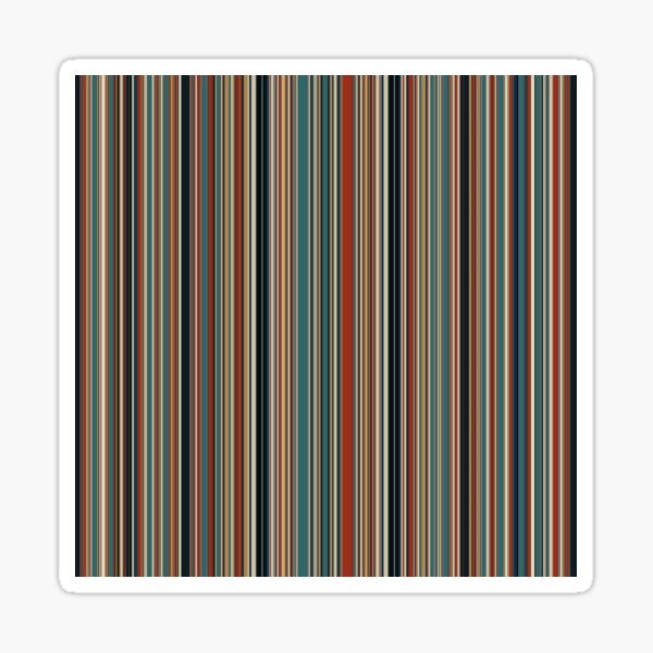 Multi Color Fine Stripes Sticker