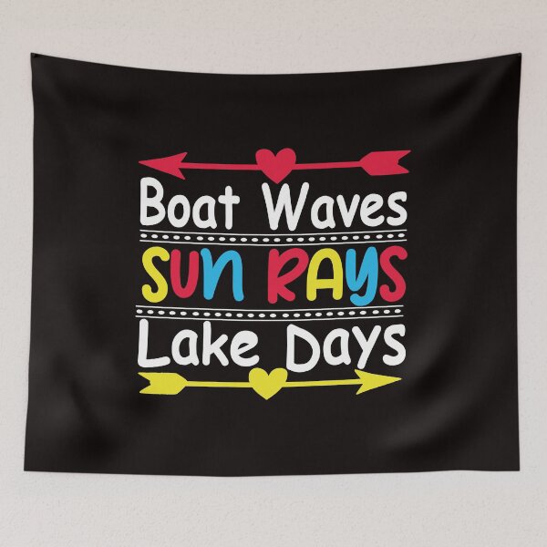 Item preview, Boat Waves Sun Rays Lake Days Shirt designed and sold by Bayexpress.