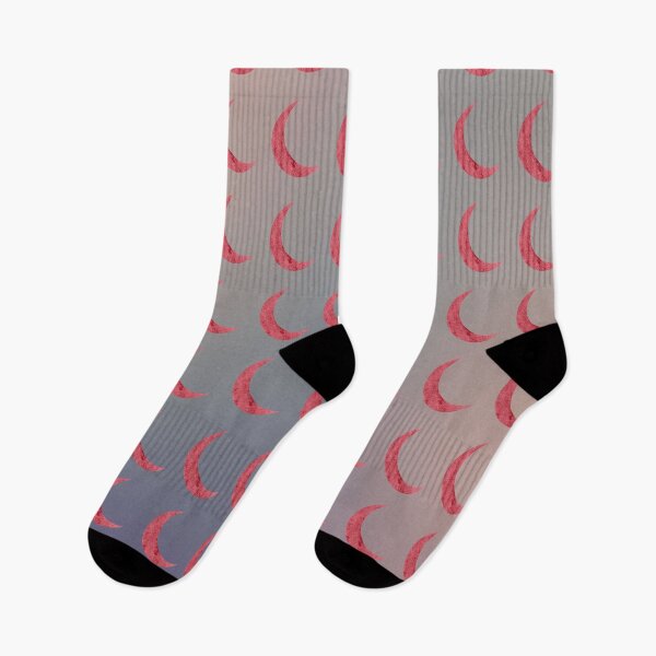 Item preview, Red Crescent Moon Pattern in Gradient Red/Blue Sky designed and sold by ShaunSandhu.