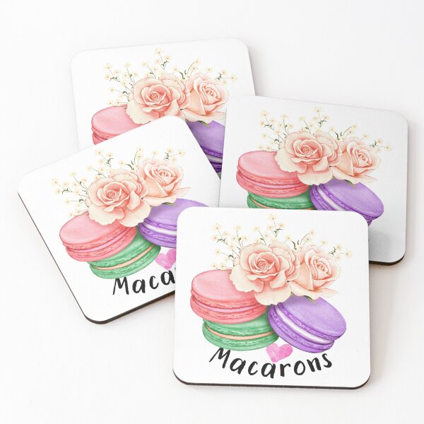 Item preview, I love Macarons floral designed and sold by Las creaciones de Jeant.