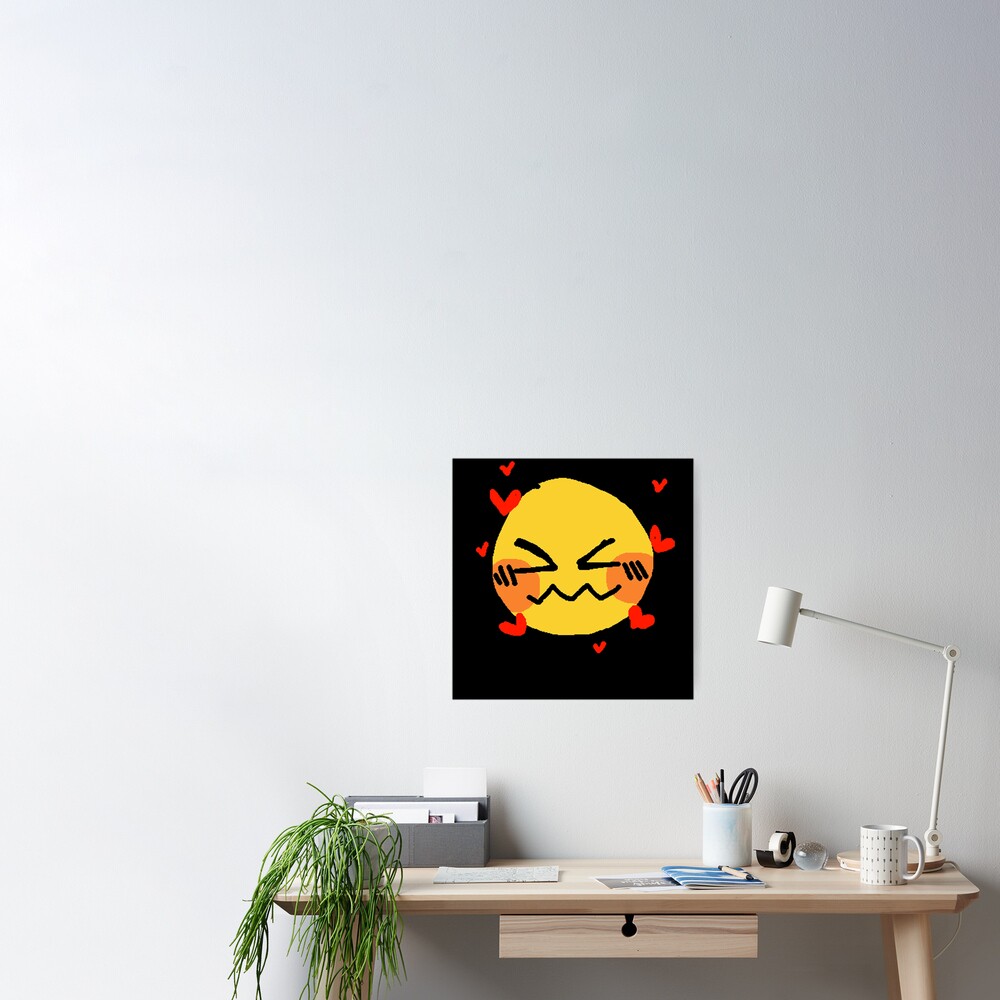 Lovestruck Cursed Emoji Sticker for Sale by RarePNGs