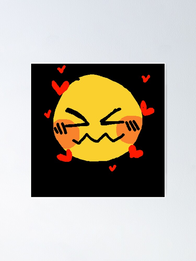 Lovestruck Cursed Emoji Sticker for Sale by RarePNGs