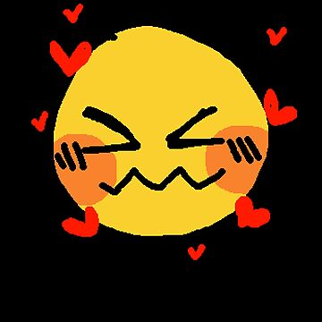 Lovestruck Cursed Emoji Sticker for Sale by RarePNGs