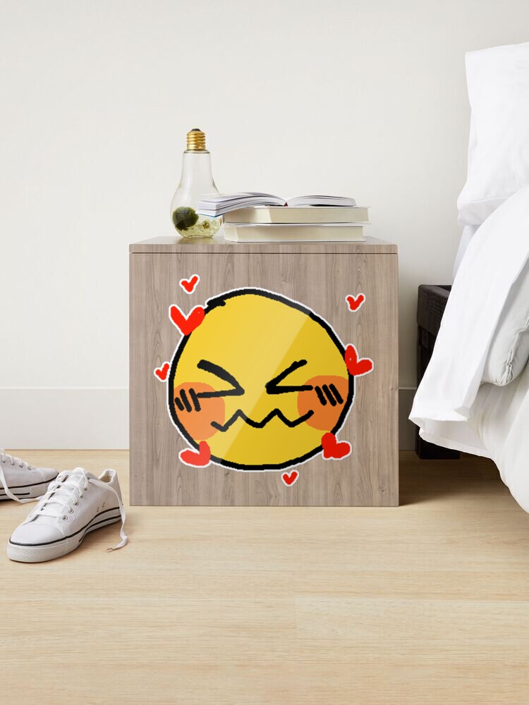 Lovestruck Cursed Emoji Sticker for Sale by RarePNGs