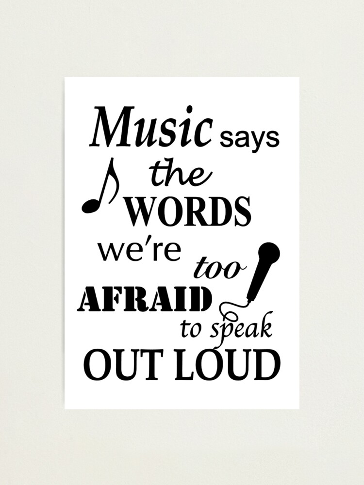 Alternate view of Music Quotes Photographic Print
