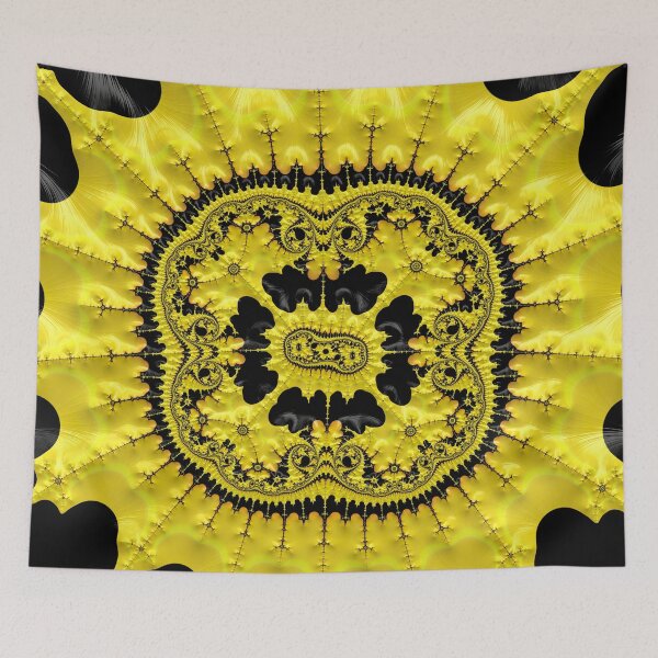 Item preview, Yellow Fractal Symmetry designed and sold by Elisabeth Lucas.