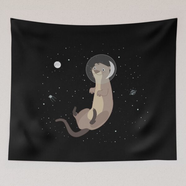 Item preview, Cute Space Weasel | Cosmic Animal designed and sold by artado.