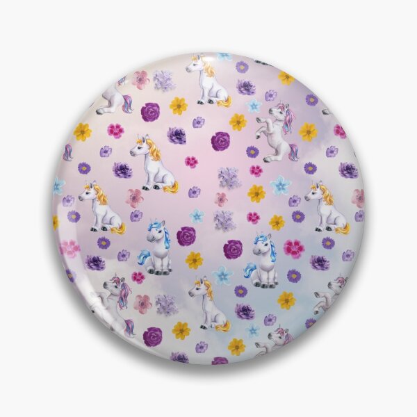 Item preview,  purple floral blue unicorn  designed and sold by whitedove457.