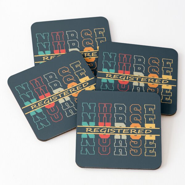 Item preview, Registered Nurse Vintage Stacked Letter Rainbow designed and sold by DebbisPalette.