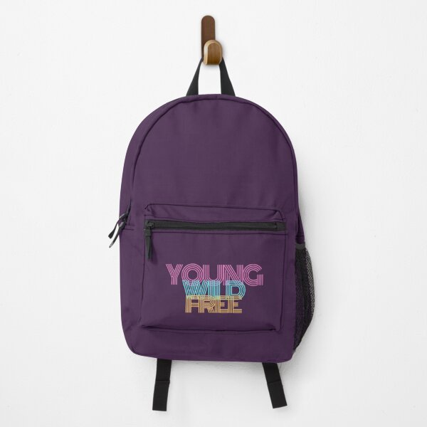 Item preview, Yound Wild and Free phrase designed and sold by MyHappyWorld.