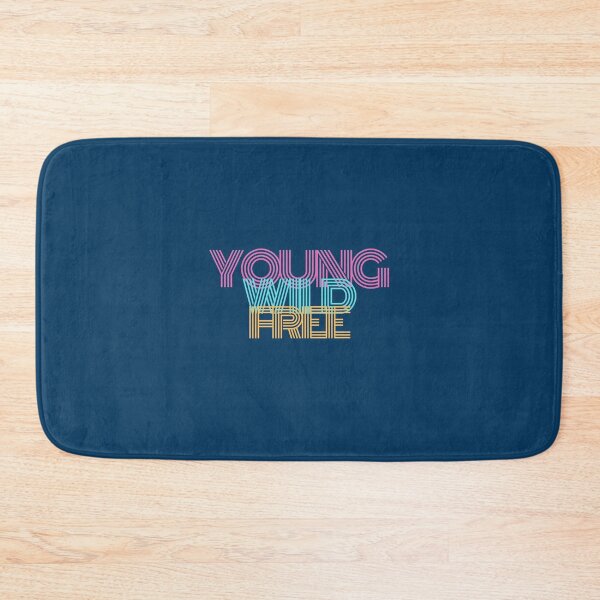 Item preview, Yound Wild and Free phrase designed and sold by MyHappyWorld.