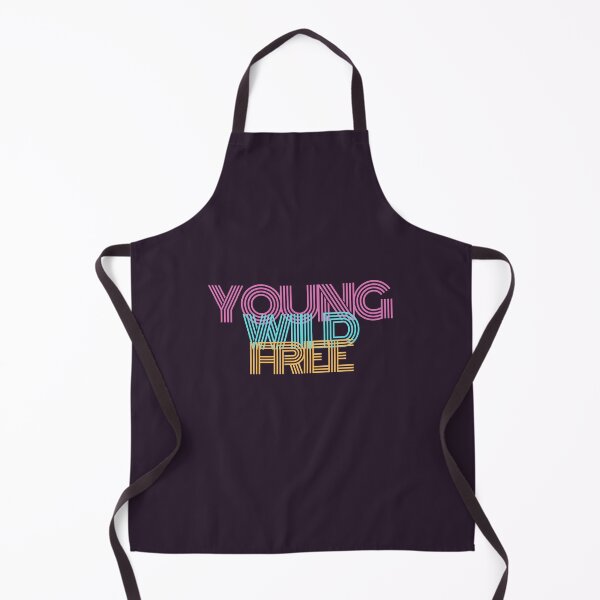 Item preview, Yound Wild and Free phrase designed and sold by MyHappyWorld.