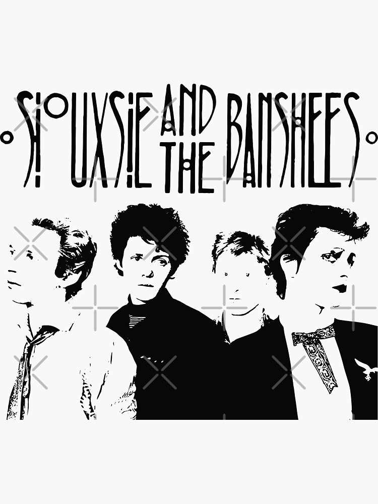 Four Siouxsie Members And The Banshees Art Sticker For Sale By Mktart Redbubble