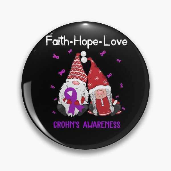 Artikelvorschau, Glaube Hoffnung Liebe Crohns Bewusstsein entworfen und verkauft von Sabfit.