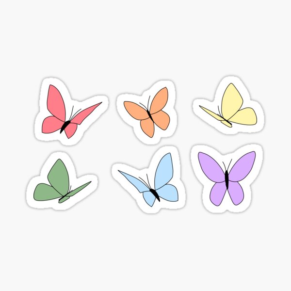 Item preview, Rainbow Butterflies designed and sold by Peachiku.