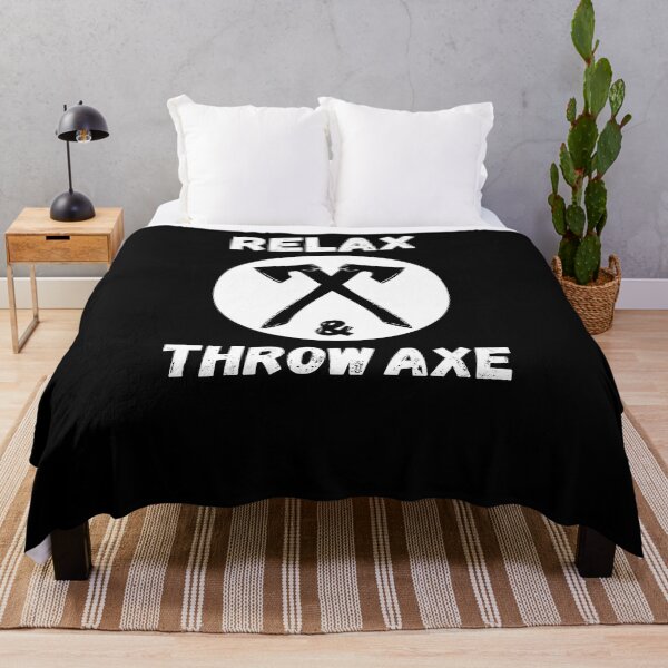 Item preview, Relax And Throw Axe - Cool Axe Throwing designed and sold by BellaVille.