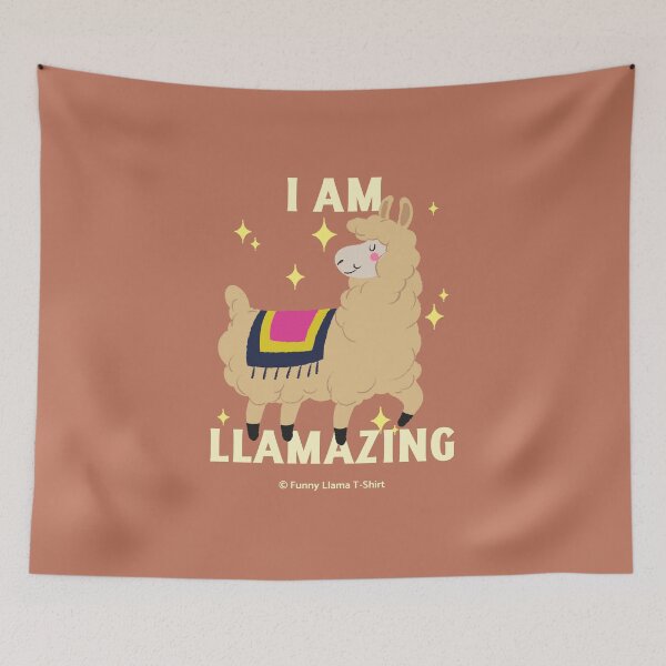 Item preview, I AM LLAMAZING | © Funny Llama T-Shirt designed and sold by AladdinMktgs.