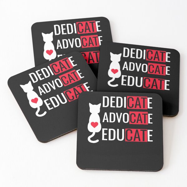 Item preview, the cute cat dedicate advocate educate, with heart designed and sold by NAESTOO.