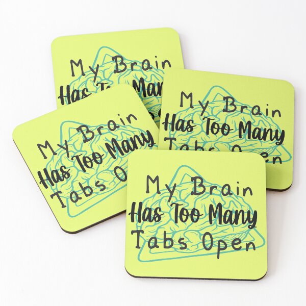 Item preview, my brain has too many tabs open designed and sold by Stickers  Designer.