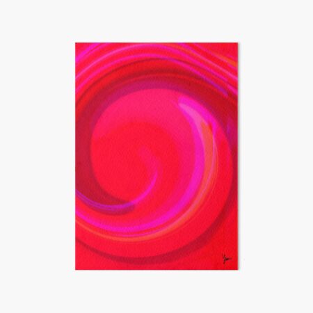 Twirl of Emotion: Calm Art Board Print