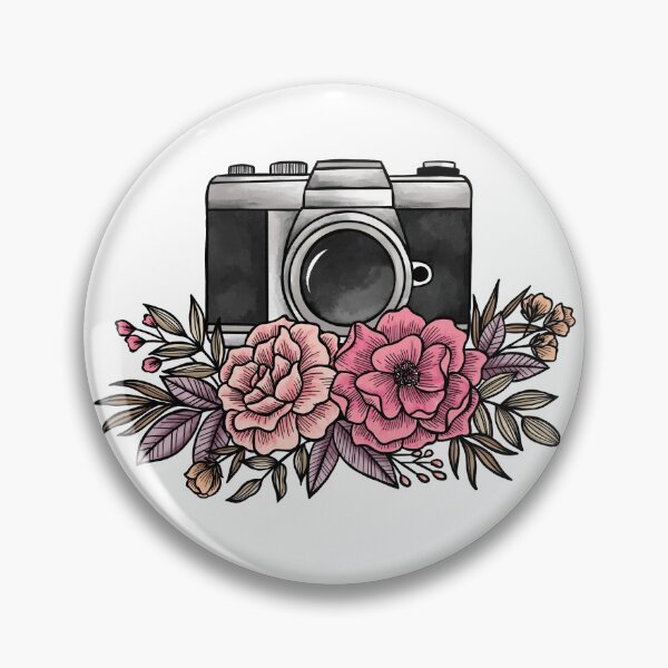 Item preview, Camera floral  designed and sold by WildPilotLLC.