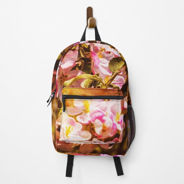 Item preview, Pink apple blossoms under the spring sun (Photomontage square) designed and sold by flariv.