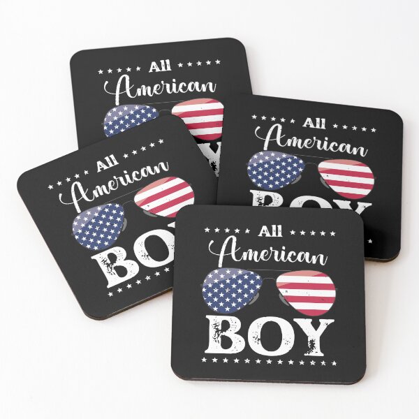 Item preview, All American Boy - US Flag Glasses 01, 4th of July, American Family designed and sold by Respire2020.