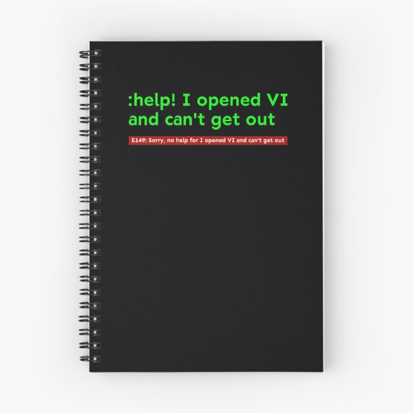 Item preview, Can't Quit Vi / Vim for Programmers and Developers (color) designed and sold by Kendall Anderson.