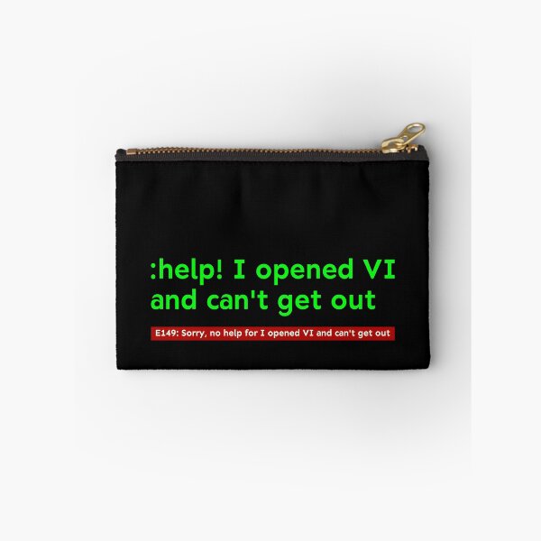 Item preview, Can't Quit Vi / Vim for Programmers and Developers (color) designed and sold by Kendall Anderson.
