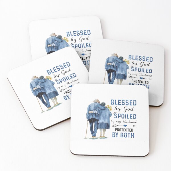 Item preview, BLESSED BY GOD SPOILED BY HUSBAND PROTECTED BY BOTH designed and sold by Emanuel48473.