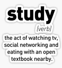 Define Study Sticker