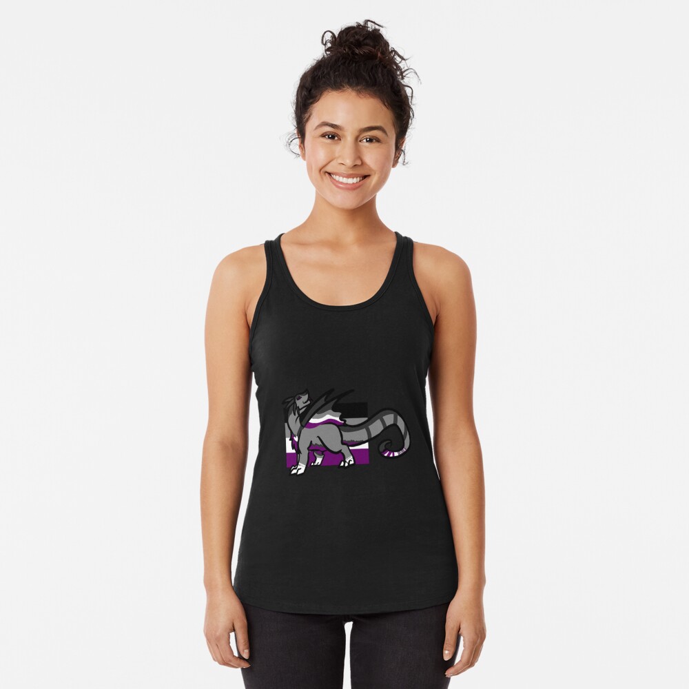 Discover Ace Pride Dragon Racerback Tank Top| Pride dragon T-Shirt
