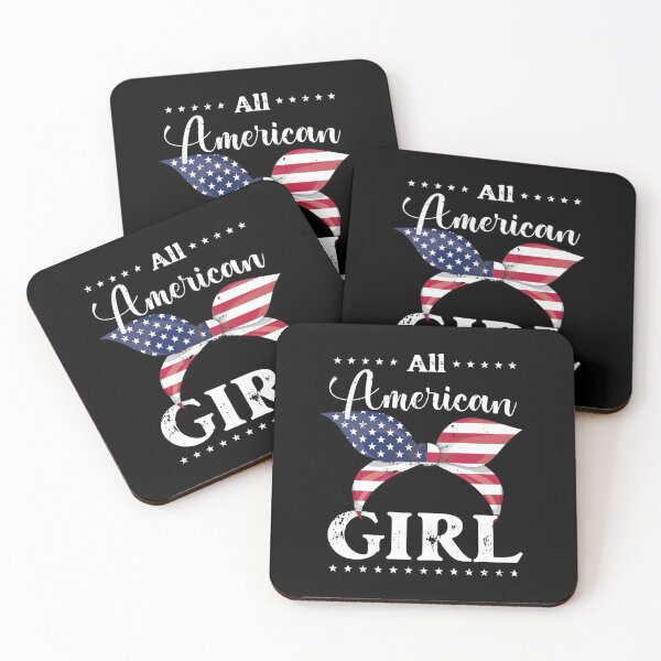 Item preview, All American Girl - US Flag Ribbon, 4th of July, American Family designed and sold by Respire2020.